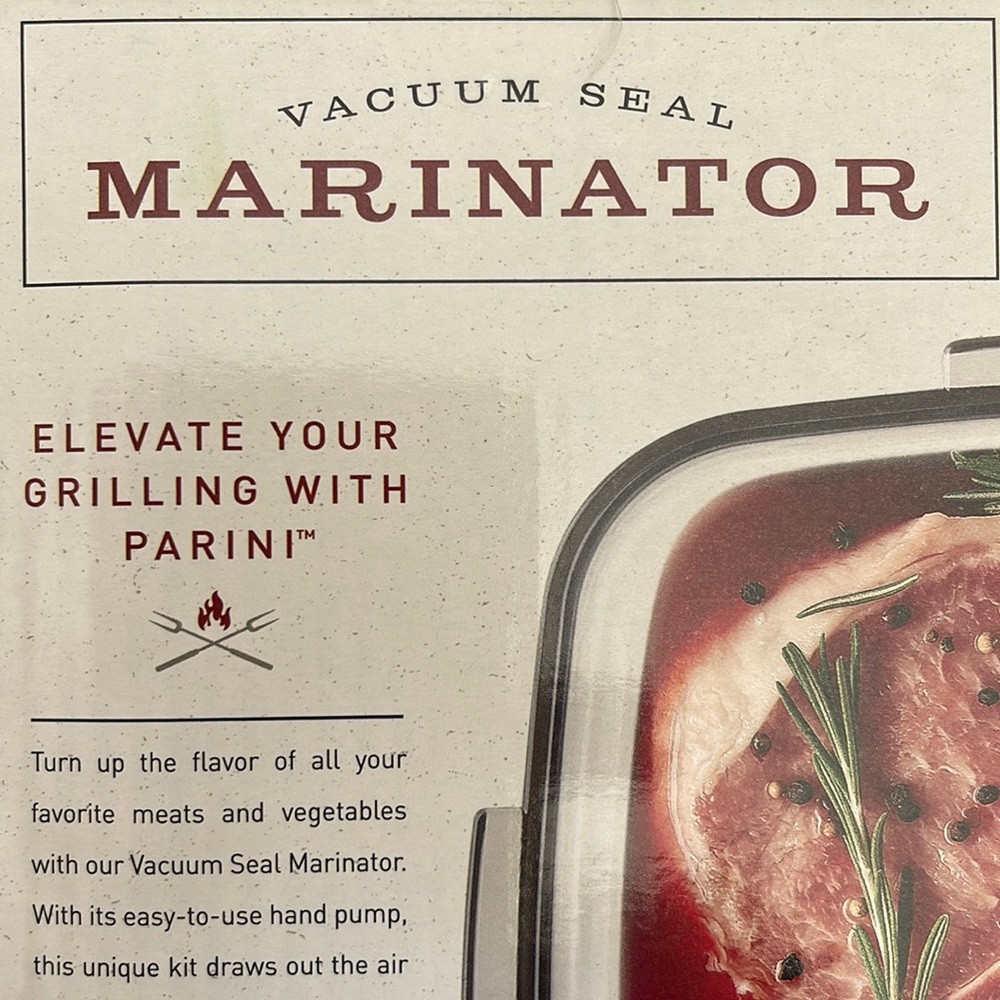 NEW in Original Box Quick Marination Kit for Beef Poultry Fish Vegetables & More